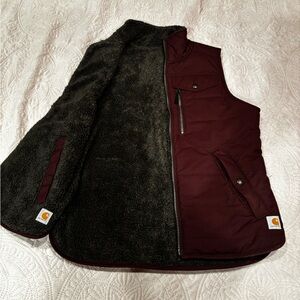 Carhartt reversible sherpa lined vest
